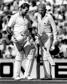 Graham Gooch and David Gower England v Australia 6th test at the Oval 1985 Graham Gooch and David Gower England v Australia 6th test at the Oval 1985