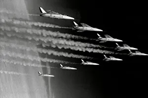 Red Arrows in Folland Gnats in formation 1977 Red Arrows in Folland Gnats in formation 1977