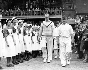 Red Cross cricket match at Headingley, Herbert Sutcliffe VI v Maurice Leyland V Red Cross cricket match at Headingley, Herbert Sutcliffe VI v Maurice Leyland V