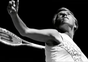 Tennis player Ann Haydon Jones in action at Wimbledon Tennis player Ann Haydon Jones in action at Wimbledon
