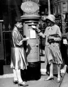 Air Mail Pillar Box Print 1930