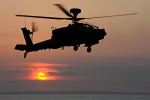 Army Collection: Apache Helicopter at Sea
