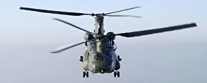 Army Collection: An Army Chinook helicopter, based at RAF Odiham, shown in flight during Exercise Herrick Eagle
