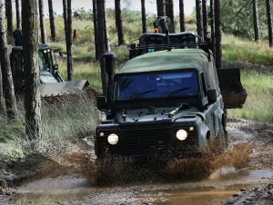 Images Dated 2016: Print of 131 Commando Squadron Land Rover Training Exercise