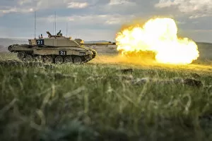 Army Collection: Challenger 2 Tank Firing at BATUS