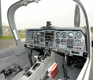 Army Collection: Cockpit of Grob Tutor Two Seat Training Aircraft