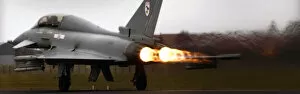 Images Dated 27th February 2006: A F2 Typhoon takes off from RAF Coningsby