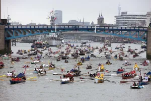 HM the Queens Diamond Jubilee River Pageant in London HM the Queens Diamond Jubilee River Pageant in London