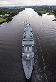HMS Dragon Leaves the Clyde HMS Dragon Leaves the Clyde