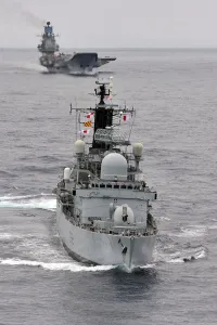 HMS Liverpool Escorts Russian Carrier Admiral Kuznetsov HMS Liverpool Escorts Russian Carrier Admiral Kuznetsov