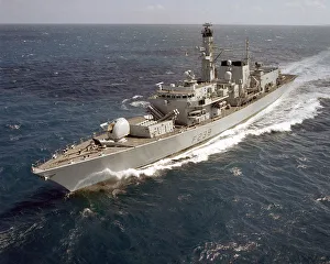 HMS Northumberland glides over the Great Barrier Reef, Australia HMS Northumberland glides over the Great Barrier Reef, Australia