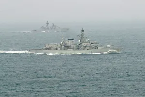 HMS Sutherland monitors Russian warship as it sails through UK waters HMS Sutherland monitors Russian warship as it sails through UK waters