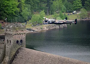 Lancaster Bomber of Battle of Britain Memorial Flight over Derwent Water Lancaster Bomber of Battle of Britain Memorial Flight over Derwent Water