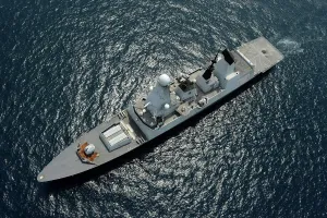 HMS Daring Royal Navy Type 45 Destroyer Print in the South China Sea