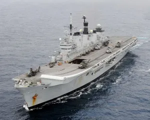 Images Dated 2012: Print of HMS Illustrious in the Mediterranean Sea
