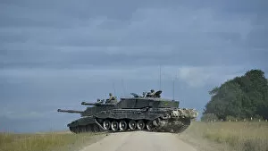 Army Collection: Pictured are two Challenger 2s on the Salisbury Plain Training Area