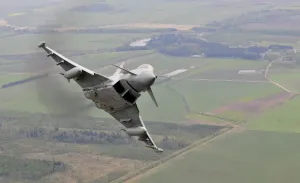 Images Dated 2014 May: Print of a Royal Air Force Typhoon FGR4 in flight