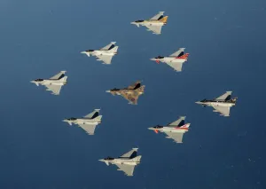 RAF Typhoon Prints: Typhooon force in flight