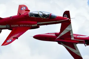 Red Arrows Performing an Opposition Pass Red Arrows Performing an Opposition Pass