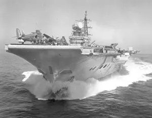 Royal Navy Aircraft Carrier Hms Hermes Full Power Trial Royal Navy Aircraft Carrier Hms Hermes Full Power Trial