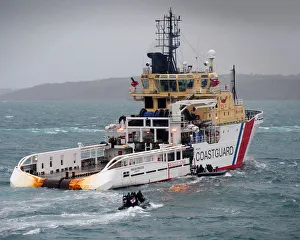 Royal Navy Boarding Exercise with Coastguard Tug Anglian Princess Royal Navy Boarding Exercise with Coastguard Tug Anglian Princess