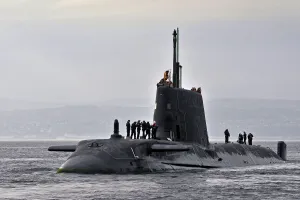Royal Navy Submarine HMS Astute Returns to HMNB Clyde Royal Navy Submarine HMS Astute Returns to HMNB Clyde