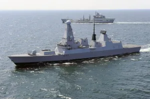 Type 45 Destroyer HMS Daring in the English Channel Type 45 Destroyer HMS Daring in the English Channel