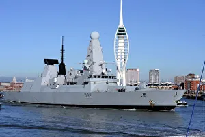 Type 45 Destroyer HMS Daring Leaves Portsmouth for First Operational Deployment Type 45 Destroyer HMS Daring Leaves Portsmouth for First Operational Deployment