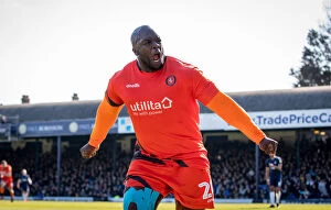 Sky Bet League 1 Collection: Adebayo Akinfenwa's Euphoric Victory Celebration: Wycombe Wanderers Triumph Over Southend United