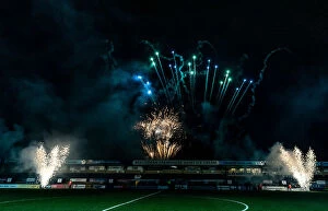 Sky Bet League 1 Collection: Grand New Year's Eve Fireworks Spectacle at Adams Park: Wycombe Wanderers Football Club (01/01/20)