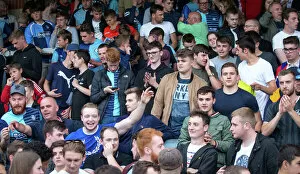 League One Collection: Wycombe fans against Oxford