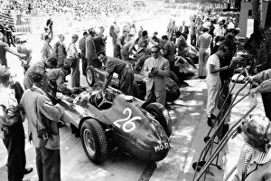 Images Dated 22nd August 2012: 1956 Monaco Grand Prix: Peter Collins / Juan Manuel Fangio, Lancia-Ferrari D50, 2nd position
