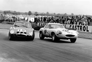Images Dated 11th August 2006: 1963 Tourist Trophy: A sideways Roger Penske, 8th position avoids Jack Sears, 4th position, action