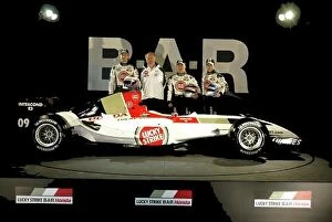 Images Dated 3rd February 2004: 2004 BAR 006 Launch Ceremony Barcelona, Spain. 1st February 2004. Jenson Button