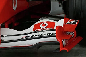 Images Dated 25th February 2004: 2004 Formula One Testing Imola, Italy. 24th - 25th February 2004. Ferrari F2004, front wing detail