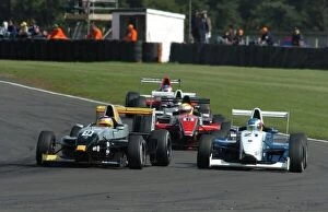 Images Dated 1st October 2004: 2006 Formula Renault UK Championship Snetterton 12/13th August Josh Fisher passes Daniel Roos
