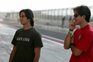 Images Dated 8th December 2004: Bahrain F3 Superprix: Nelson Piquet Jnr Piquet Sports and Danilo Dirani Carlin Motorsport