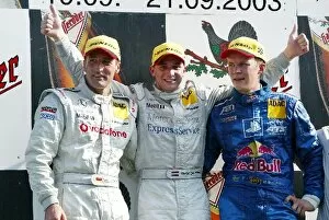 Images Dated 21st September 2003: DTM: 3rd Mattias Ekstrom, PlayStation 2 Red Bull Abt-Audi, right