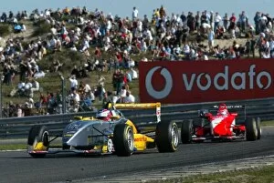 Images Dated 21st September 2003: F3 Euroseries: Adam Carroll, OPC Team KMS, Dallara-Opel, in front of Gilles Tinguely