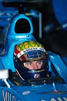 Images Dated 9th February 2001: Formula One Testing: Mark Webber Benetton Playlife B2000: Formula One Testing, Silverstone