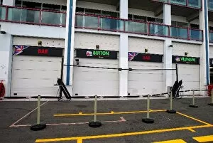 Images Dated 3rd July 2003: Formula One World Championship: Closed BAR garages