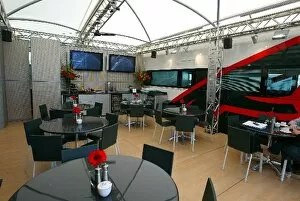 Images Dated 22nd April 2004: Formula One World Championship: The interior of the Jaguar motorhome