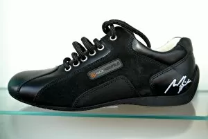 Images Dated 25th April 2002: Formula One World Championship: The new footwear range for Nick Heidfeld Sauber
