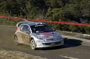 Images Dated 27th January 2003: World Rally Championship: Roman Kresta / Milos Hulka in a privateer Peugeot 206 WRC