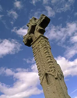 12Th Century High Cross, Devenish Island, Co Fermanagh, Ireland 12Th Century High Cross, Devenish Island, Co Fermanagh, Ireland