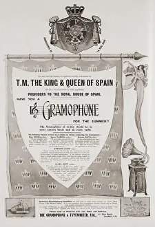 Advertisement for The Gramophone Comany in the April 1907 edition of The Graphic, a weekly illustrated newspaper Advertisement for The Gramophone Comany in the April 1907 edition of The Graphic, a weekly illustrated newspaper