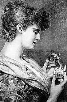 Advertisement for Leibig Beechams Pills in a box, 1887 Advertisement for Leibig Beechams Pills in a box, 1887