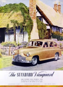 Advertisement for the Standard Vanguard Saloon Car Advertisement for the Standard Vanguard Saloon Car