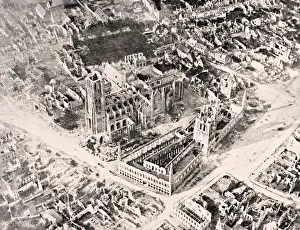 Aerial View Of Ypres In 1915 After First And Second Battles Of Ypres Aerial View Of Ypres In 1915 After First And Second Battles Of Ypres