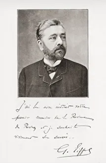 Alexandre Gustave Eiffel, born Bonickhausen, 1832 - 1923. French civil engineer and architect Alexandre Gustave Eiffel, born Bonickhausen, 1832 - 1923. French civil engineer and architect
